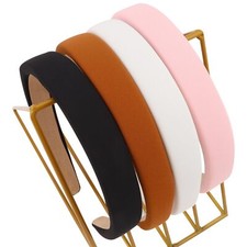 Headbands for Women Non Slip Thick Padded Black White Pink Brown Headband Cut...