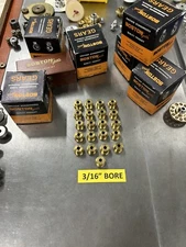 QTY 1 BOSTON GEAR G1214 BRASS PULLEY FOR MOTOR SHAFT UP TO 3/16" BELT DRIVE LOOK