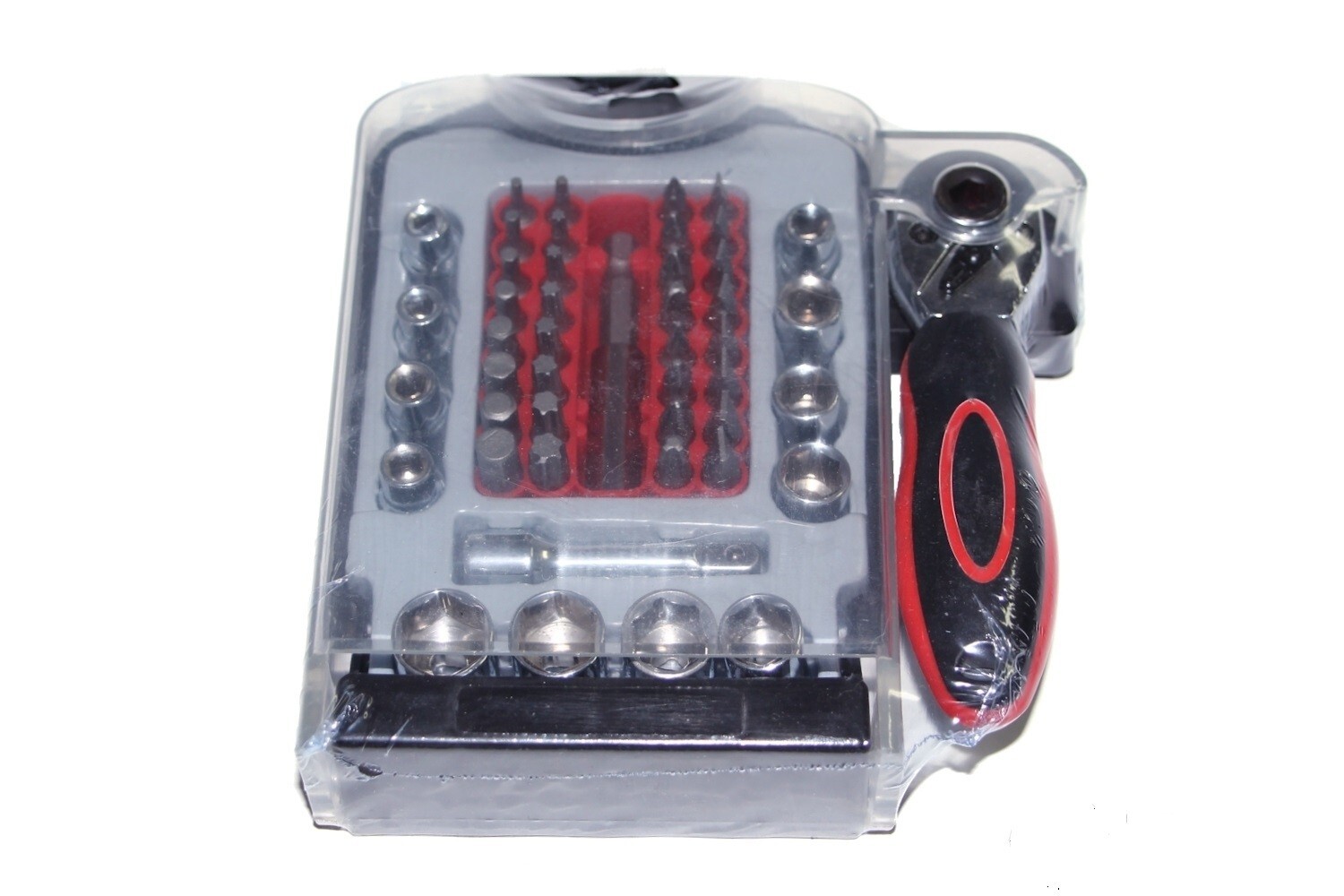 48-Piece 1/4-Inch Drive Socket Set with Torx Bits & Ratchet in Case