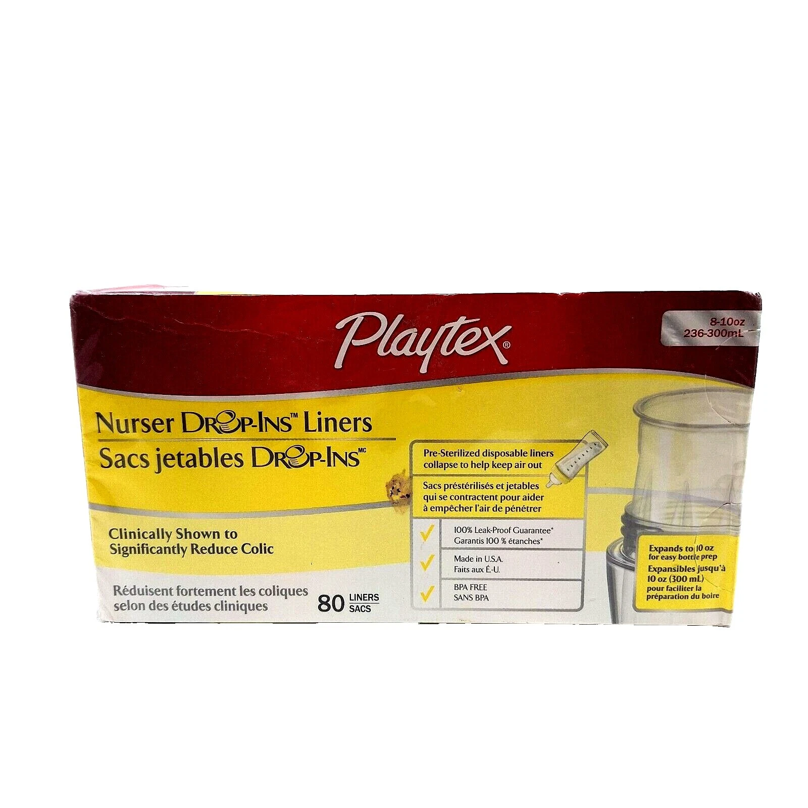 Playtex botellas desechables de bebé de 0 meses