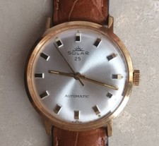 34mm SWISS AUTOMATIC SOLAR GALLET 25 JW -BREITILING GROUP - OVERHAULED