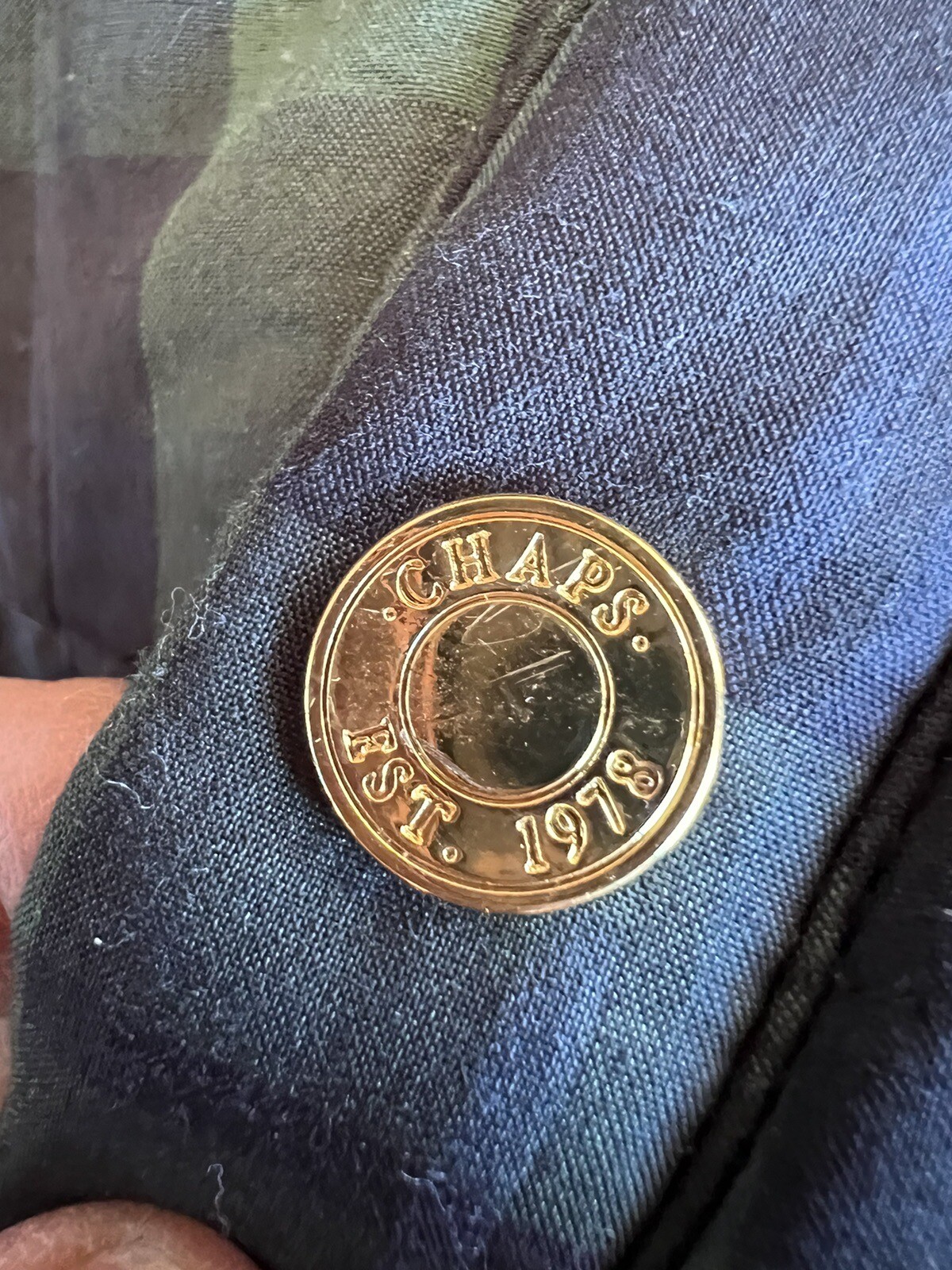 Chaps Reversible Vest Small Solid Black Green Buf… - image 5