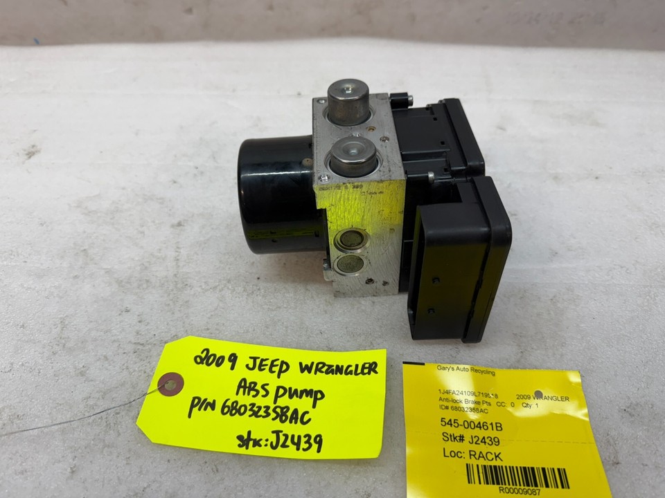 09 JEEP WRANGLER JK JKU OEM ABS ANTI LOCK BRAKE PUMP MODULE P68032358AC