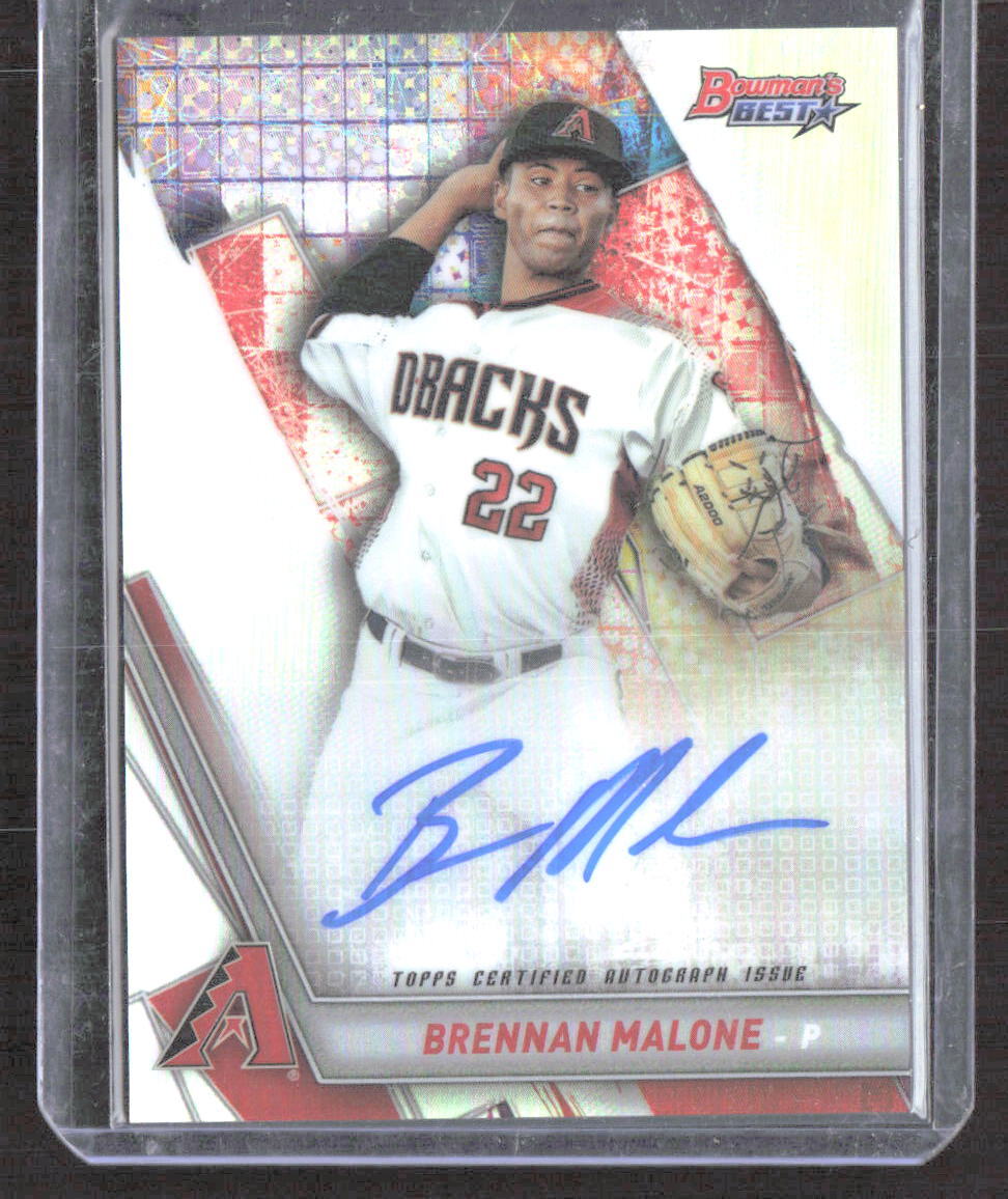 Brennan Malone 2019 Bowman's Best Best of 2019 Autographs AU #B19-BM