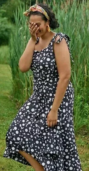 Black and white anthropologie dress 2025