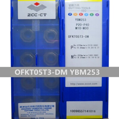 10pcs OFKT05T3-DM YBM253 ZCC.CT Tools CNC blade Carbide Inserts Original