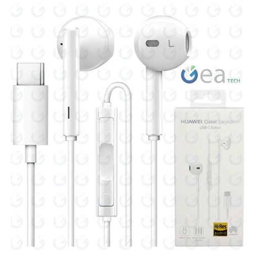 Auricolare Originale Huawei CM33 Cuffie Stereo in ear Type C + Microfono  USB C | eBay