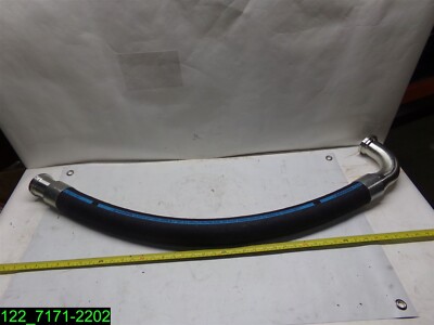 ALFAGOMMA FLEXOR 2AT/2SN 2'' 1160 PSI HYDRAULIC HOSE WITH FITTINGS 44'' LONG