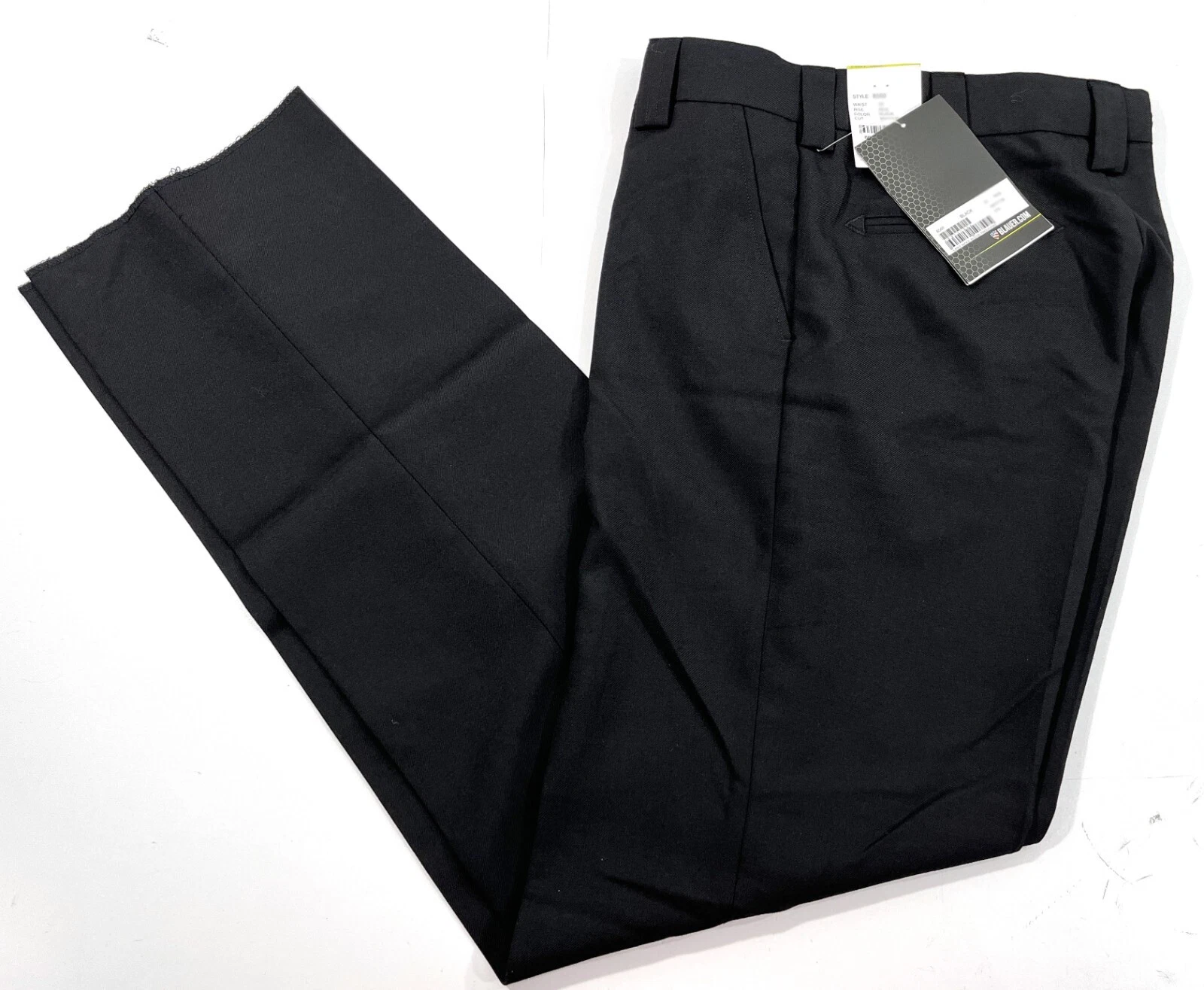 NWT 34x35 MENS BLAUER 8560 4-POCKET WOOL BLEND PANTS BLACK 34x35 UNHEMMED