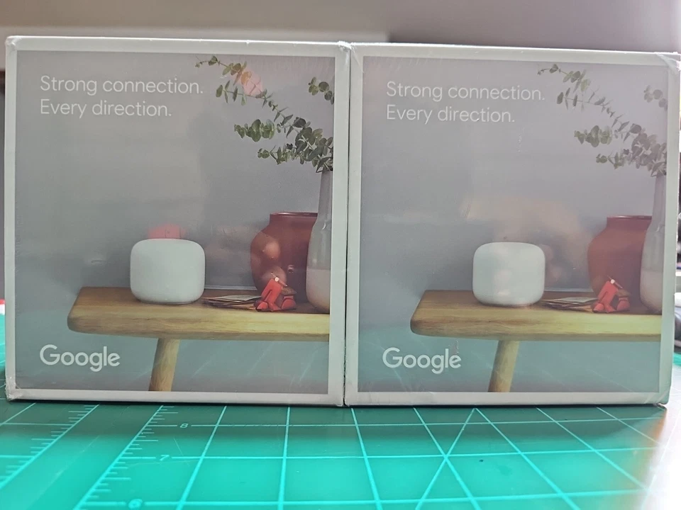 Google Nest Wifi Ethernet (RJ-45) Wireless Router - GA01144US 2 PACK - Image 2 of 3