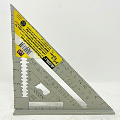 New 7'' Johnson Level Johnny Square Professional Aluminum Rafter Angle Square USA
