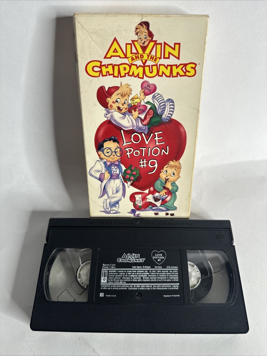 Alvin and the Chipmunks - Love Potion #9 (VHS, 1994) Valentines