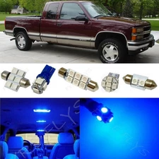 14x Blue LED light interior package 1995-1998 Chevy Silverado / GMC Sierra CS5B