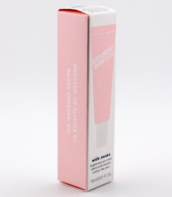   Saturday Skin Avocado Date Seed Wide Awake Brightening Eye Cream 15ml | NEW