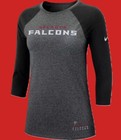 Atlanta Falcons Women's Nike Marled Raglan Tee - New