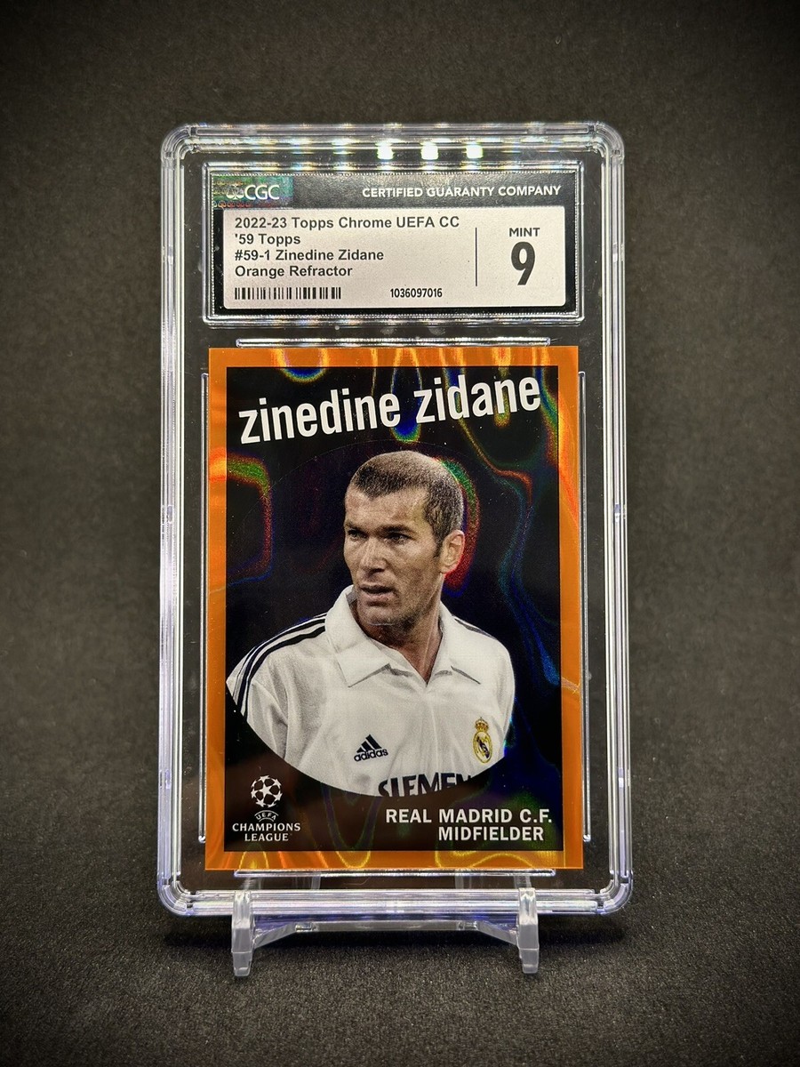 その他 ZIDANE TOPPS CHROME AUTO orange LAVA SSP Zinedine Zidane 2022-23 Topps Chrome Orange Lava Refractor