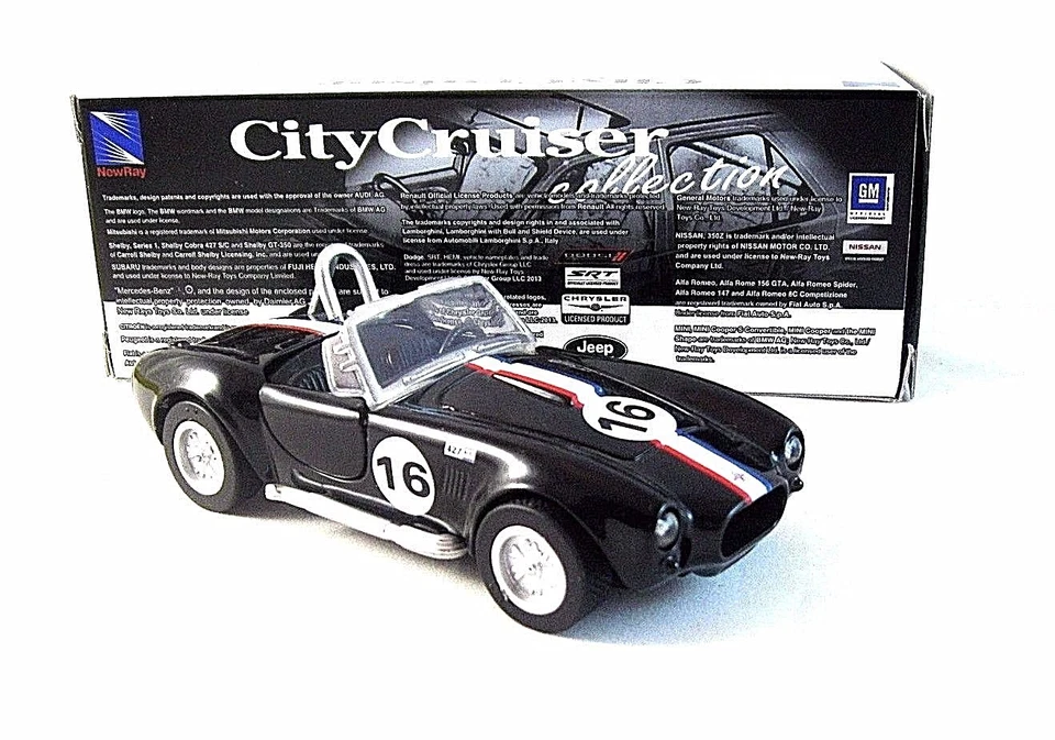 SHELBY COBRA 427 S/C NEWRAY 1/32 DIECAST CAR MODEL, CAR COLLECTOR'S MODEL , NEW - Image 2 of 4