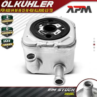 Ölkühler Motoröl für Audi A4 8E B6 A6 4B C5 A8 4D2 Allroad VW Passat 2.5 TDI