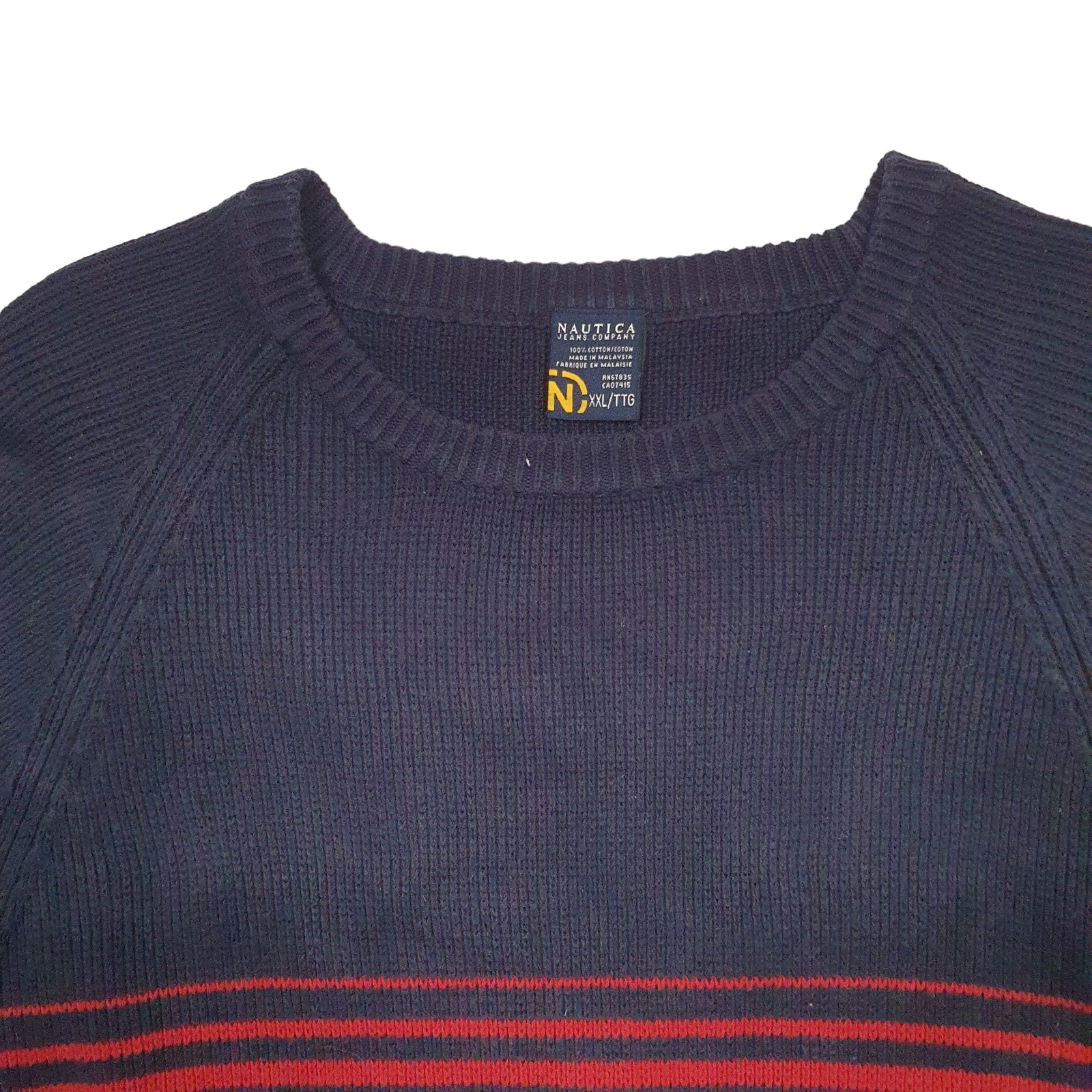 NAUTICA Crewneck Knit Jumper Sweatshirt Mens S image 2