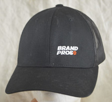Black Baseball Cap Hat Meshback Adjustable Brand Pros by The Classics