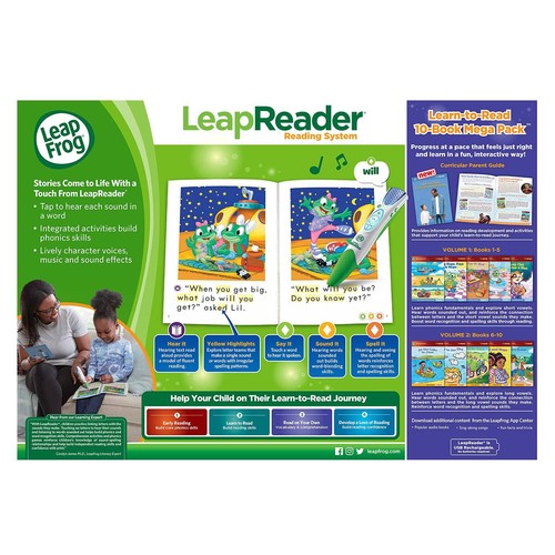 Leapfrog Enterprises Leapreader System Learn To Read 10 Book Bundle 80-61612E - Picture 8 of 8
