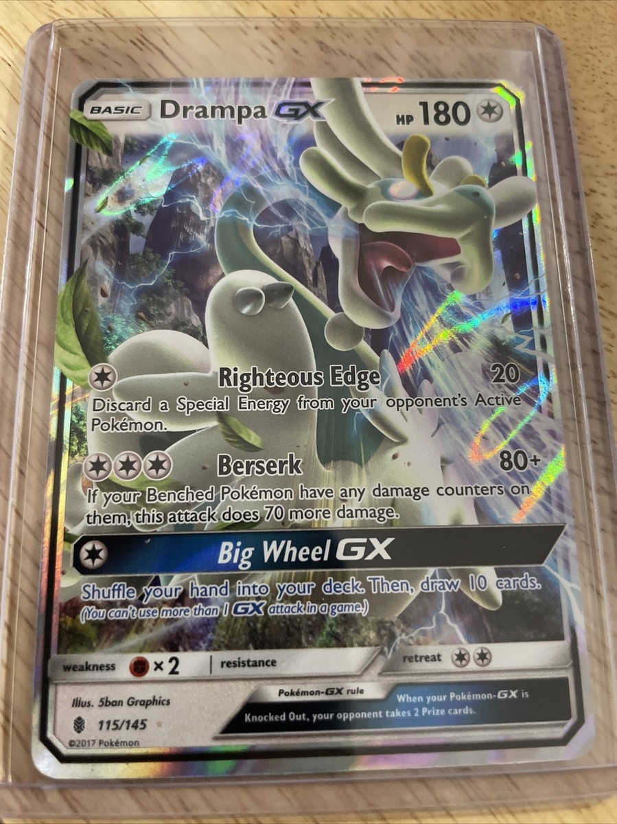 Drampa GX 115/145 Ultra Rare Pokemon TCG Sun & Moon Guardians