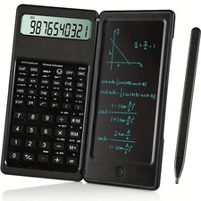 LCD Scientific Calculator Writing Board Tablet Notepad Drawing Handwriting Pad