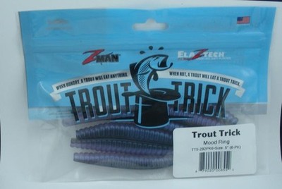 Zman TT5-308PK6 Elaztech Trout Trick Color Mood Ring 6CT