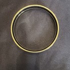 HERMES - GOLD TONE TRIM ENAMEL "PASSEMENTERIE" BANGLE BRACELET/ +R — photo 7
