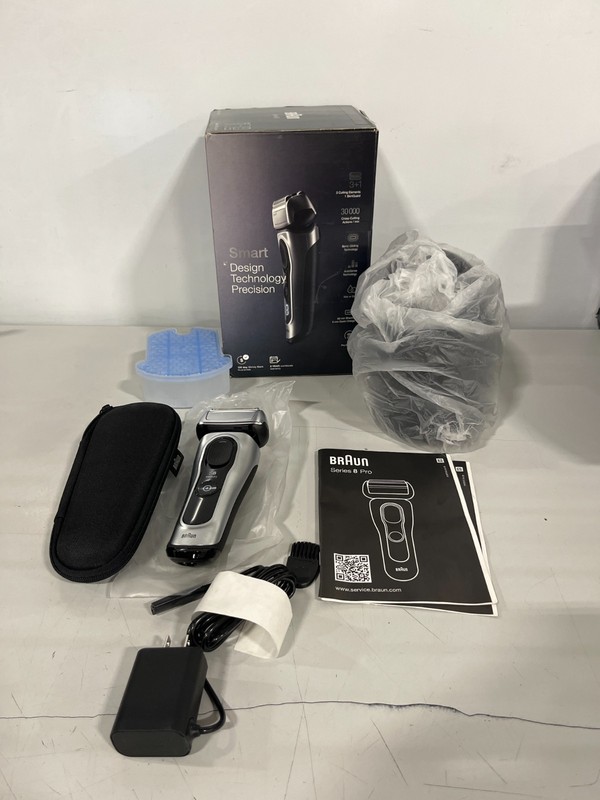 Braun Series 8 8457CC Cordless Rechargeable Men's Electric Razor - Black-NEW