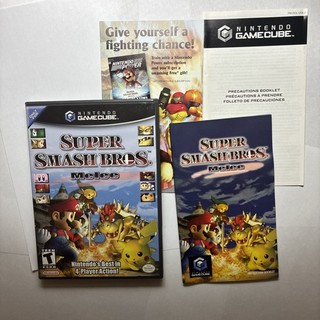 Super Smash Bros Melee Case and Manual Only No Game Nintendo Gamecube 2001