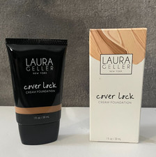 Laura Geller Cover Lock Cream Foundation in Shade Honey NIB
