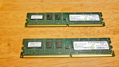 Rendition 4GB (2 x 2GB) DDR2 800MHz PC2-6400 Desktop RAM 240-pin