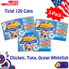 Purina Friskies Wet Cat Food Variety Pack Oceans Delight 5.5oz 40 Ct 3 Pack