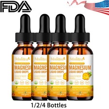 Magnesium Glycinate Liquid Drops 2000mg Improve Sleep,Anxiety Relief