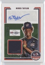 2022 Panini USA Baseball Stars & Stripes Signatures /399 Nikko Taylor Auto 0nr3