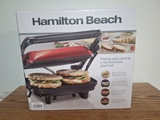 New Hamilton Beach Panini Press 10  x 8  Nons...