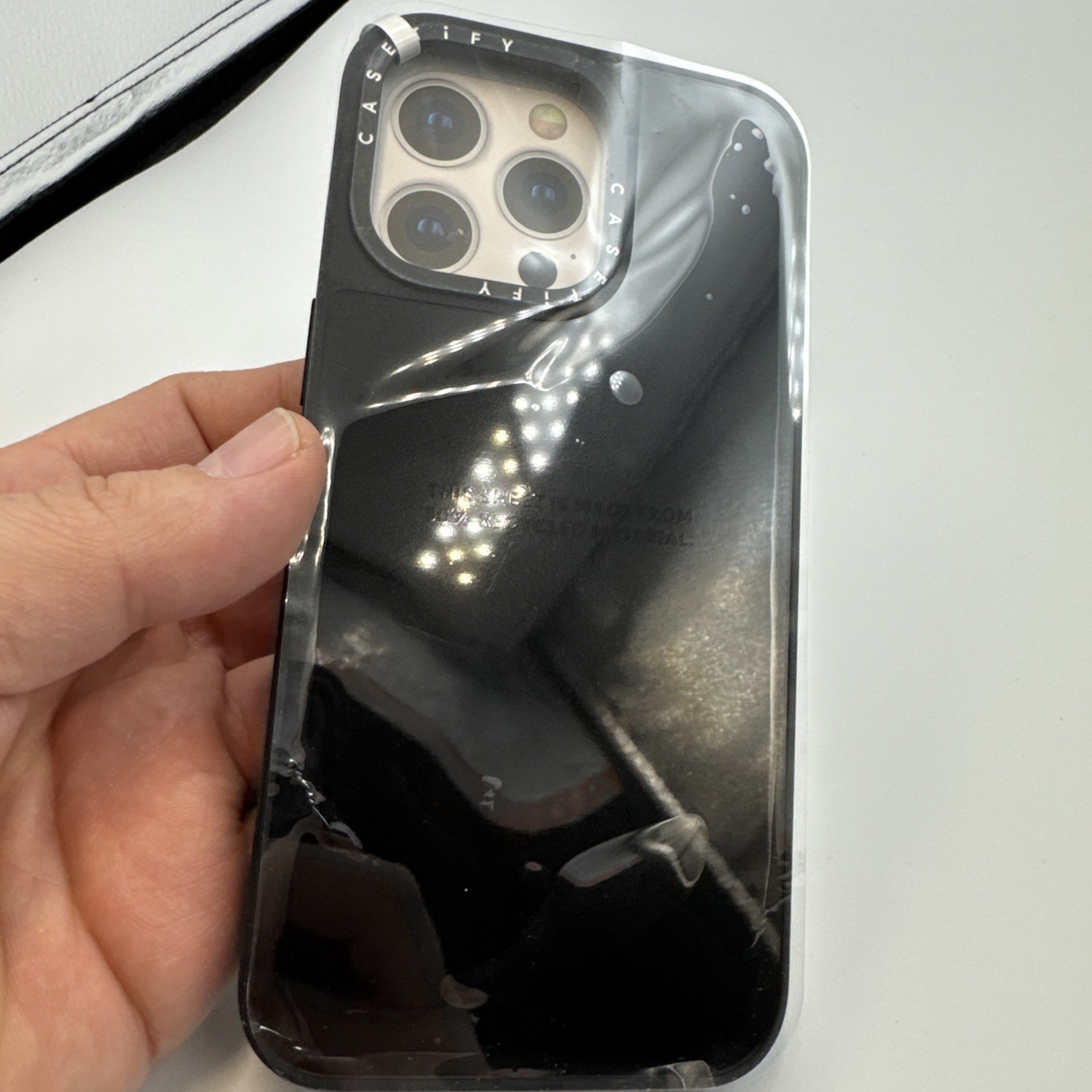 CASETiFY Mirror MagSafe Case for iPhone 15 Pro Max Black with Bumper Protection-image