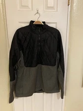 Smartwool Men's Active Fleece Jacket Pullover 1/2 Zip Size XLarge Black Gray