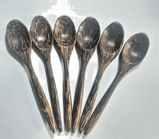6 Pcs Wooden Spoon Coffee Tea Honey Teaspoon Seasoning Sugar Grain