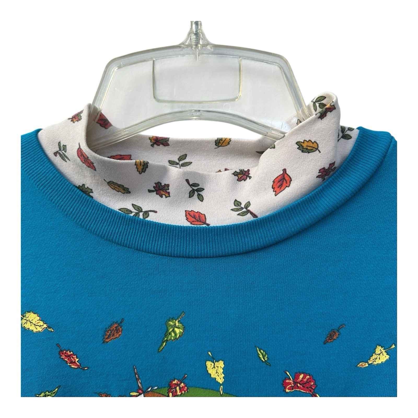 Vtg Basic Editions Fall Bear Sweatshirt 3X Made i… - image 2