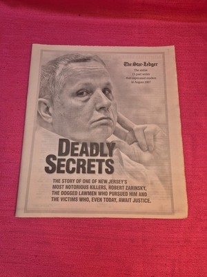 Star Ledger NJ Deadly Secrets Robert Zarinsky Serial Killer Newspaper