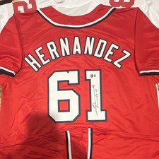 Washington Nationals Livan Hernandez Autographed Jersey Beckett Authenticated