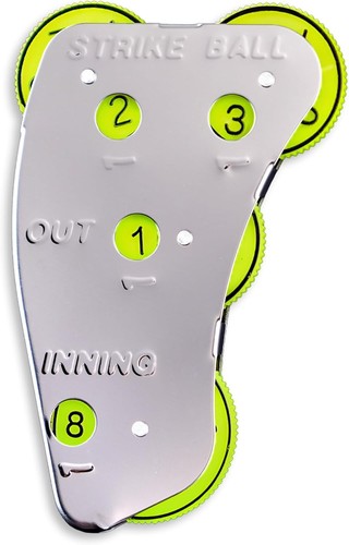 Cannon Sports 4 Wheel Stainless Steel Umpire Indicator