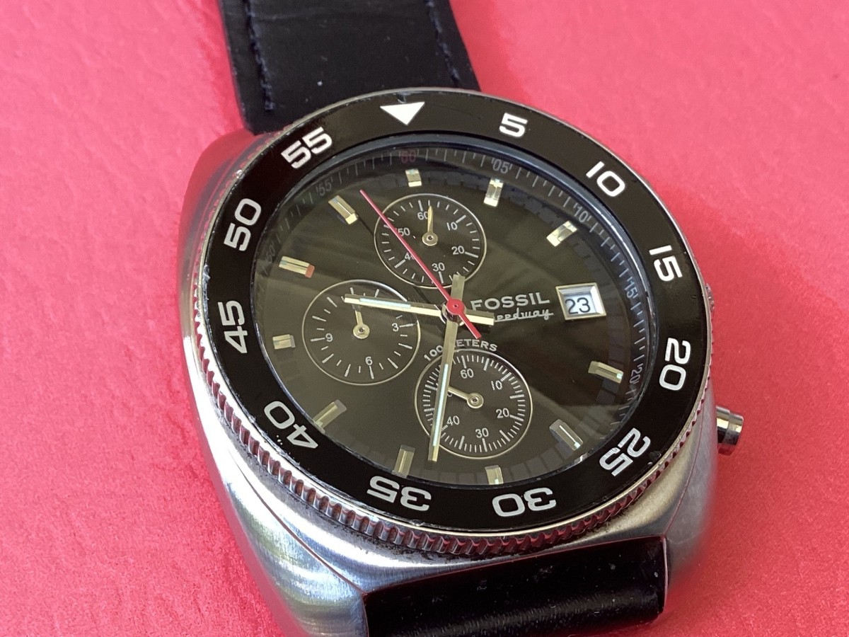 Fossil Speedway Chronograph Black face, CH-2338, 300 302, Runs | eBay