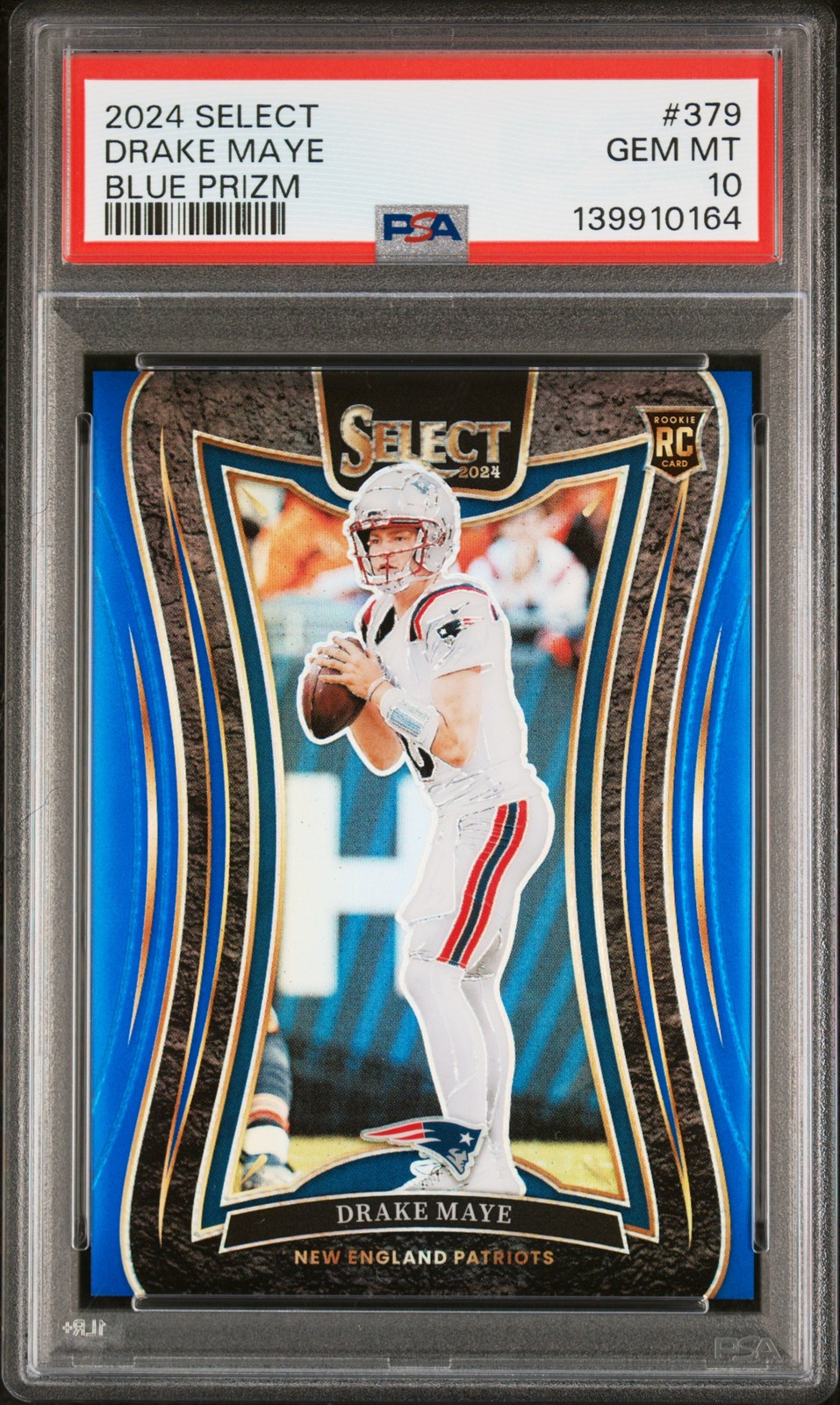 2024 PANINI SELECT BLUE PRIZM #379 DRAKE MAYE 11/99 PSA 10