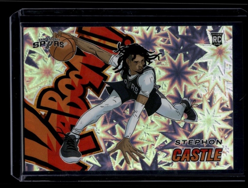 2024-25 Revolution Basketball Stephon Castle #19 Rookie RC Kaboom Horizontal