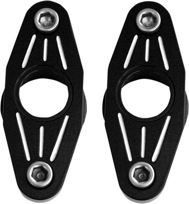 ACCUTRONIX Swingarm Pivot Blocks - Black Anodized - Ball-Milled FXPV1-MN