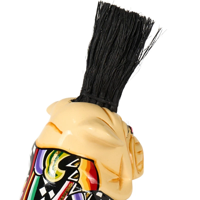 CARLINO Cane Statua Scultura Tom's Drag 4032 Carl S 28 cm Pop Art Cresta Punk, fotografia 8 di 9