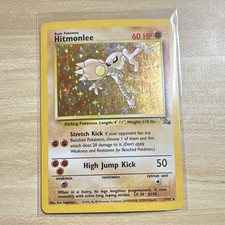 Pokemon TCG Hitmonlee 7/62 Fossil Holo Rare English 1999 60 HP Sugimori
